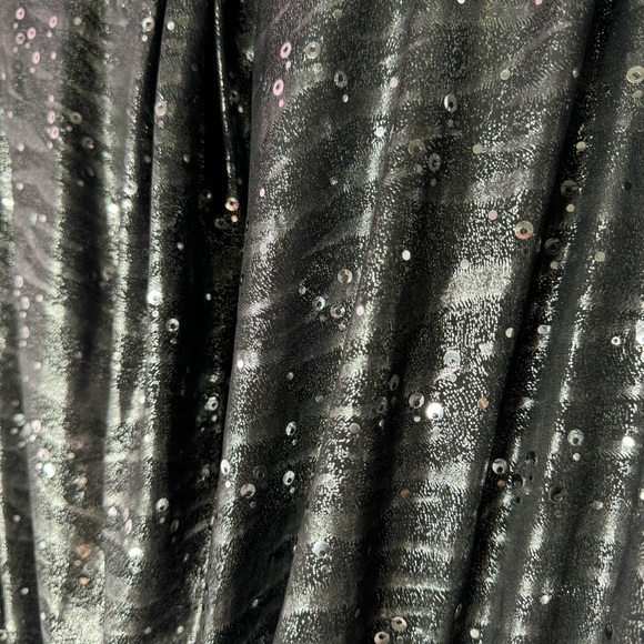 Dress sparkly sequins black grey silver sparkle glitter sexy mini dress tube y2k - Picture 9 of 10